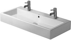 Duravit Vero - Dupla mosdókagyló 1000x470 mm, túlfolyóval, 2 elemnyílással, WonderGliss, fehér színben 04541000241 (04541000241)