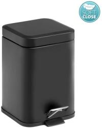SAPHO Gedy fürdőszobai kiegészítők - Hulladékgyűjtő 3 L, Soft Close, matt fekete 220914 (220914)