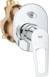 GROHE BauLoop - Rejtett csaptelep, 2 kimenet, testtel, króm 29041001 (29041001)