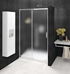 SAPHO Sigma - Zuhanyajtó Simply double 1100 mm, Bevont üveg, fényes alumínium/üveg Tégla GS4211 (GS4211)
