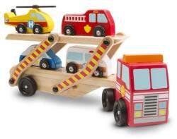 Melissa & Doug Transportor cu vehicule de urgenta Melissa and Doug (000772046107)