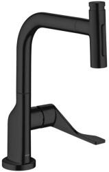 Hansgrohe Citterio - Mosdókagyló-keverő kihúzható zuhanyzóval, sBox, matt fekete 39862670 (39862670)