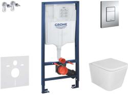 GROHE Rapid SL - Falra szerelhető szett, Arkas WC és softclose ülőkével, Skate Cosmopolitan gomb, króm SANI11BA1102 (SANI11BA1102)