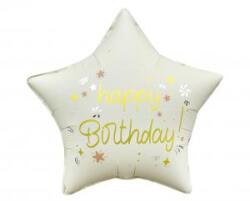  Matt fehér szülinapos csillag - partyzunk