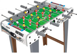 Flippy Masa de fotbal cu teren si 18 jucatori Flippy, 6 manere, cu Tablou Scor, din Metal, Lemn si ABS, 69 x 36.5 x 23 cm, cu Picioare, Design Multicolor, pentru copii adulti (teo-125745)
