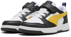 PUMA Rebound V6 Lo Gyermek cipők PUMA Black Yellow Sizzle White fehér|fekete|sárga