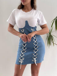 Electra Rochie Dama Alba Denim (C1770L)
