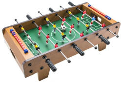 Flippy Mini Masa de Fotbal cu Teren si 18 Jucatori Flippy, 6 Manere, cu Tablou pentru Scor, din Metal, Lemn si ABS, 50 x 25 x 16 cm, cu Picioruse, pentru copii adulti (teo-125763)