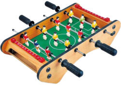 Flippy Masa de fotbal cu teren si 12 jucatori Flippy, 4 manere, cu Tablou pentru Scor, din Metal, Lemn si ABS, 37.5 x 21 x 9.5 cm, Margini Rotunjite, pentru copii adulti (teo-125741)
