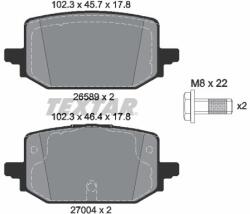 TEXTAR set placute frana, frana disc TEXTAR 2658904 - centralcar