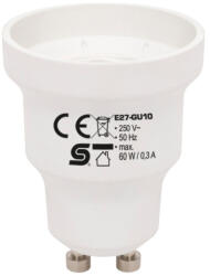 Somogyi Home E27-GU10 foglalatátalakító adapter, max. 0, 3 A (E27-GU10)