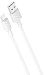 XO NB156 USB kábel, USB-A - Lightning, (1 méter 2, 4A), fehér (Gyorstöltő)