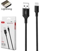 XO NB143 USB kábel, USB-A - Lightning, (Quick Charge 2 méter 2, 4A), fekete (Gyorstöltő)