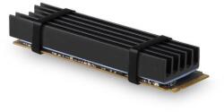 AXAGON SSD hűtő Axagon M. 2 2280 NVMe 10mm hűtőborda fekete (CLR-M2L10)