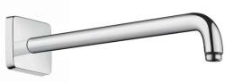 Hansgrohe Brat pentru dus, Hansgrohe 27446000, alama sanitara, crom, 38.9 cm (27446000) | Hansgrohe Brat dus fix Hansgrohe 27446000, 1/2'', universal, 390 mm, ornament patrat, crom (27446000) (27446000)