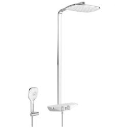 Hansa Sistem de dus Hansa Emotion, aparent, termostat, 360 mm, 1 functie, crom/alb, 5865017282 (5865017282) (5865017282)