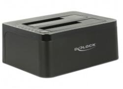 Delock 62661 dokkoló állomás tárolóegységhez USB 3.2 Gen 1 (3.1 Gen 1) Type-B Fekete (62661)