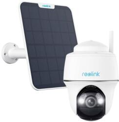 Reolink Camera supraveghere rotativa PT wireless WiFi cu panou solar Reolink Argus PT B430+SOLAR, 5 MP, IR / lumina alba 10 m, microfon, difuzor, slot card, detectie persoane / vehicule / animale, acumulator 