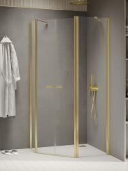 NEW TRENDY New Soleo Light Gold cabină de duș 100x80 cm auriu luciu/sticlă transparentă K-1669 (K1669)