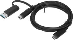 Lenovo Cablu Lenovo USB-C / USB-A+USB-C Hybrid 1m (4X90U90618)