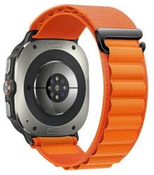 GIGAPACK Samsung Galaxy Watch Ultra eSIM 47mm (SM-L705) pótszíj (egyedi méret, textil, állítható) narancssárga (GP-163523)