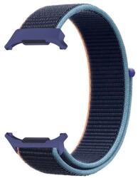GIGAPACK Samsung Galaxy Watch Ultra eSIM 47mm (SM-L705) pótszíj (egyedi méret, nylon, tépőzáras, légáteresztő) sötétkék (GP-163485)