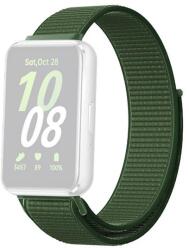 GIGAPACK Samsung Galaxy Fit 3 pótszíj (egyedi méret, nylon, tépőzáras, légáteresztő) sötétzöld (GP-164556)
