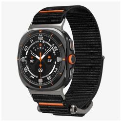 Spigen Samsung Galaxy Watch Ultra eSIM 47mm (SM-L705) durapro flex pótszíj (egyedi méret, textil, állítható) fekete (AMP08773)