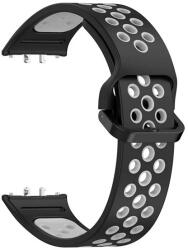 GIGAPACK Samsung Galaxy Fit 3 pótszíj (egyedi méret, szilikon, lyukacsos, légáteresztő) fekete/sötétszürke (GP-164585)