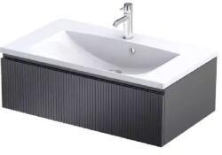 Oristo Brylant dulap 79.6x45.5x25 cm sub chiuveta pe perete negru OR36-SD1S-80-8R (OR36SD1S808R)