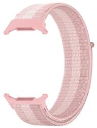 GIGAPACK Samsung Galaxy Watch Ultra eSIM 47mm (SM-L705) pótszíj (egyedi méret, nylon, tépőzáras, légáteresztő) rózsaszín (GP-163484)