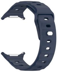 GIGAPACK Samsung Galaxy Watch Ultra eSIM 47mm (SM-L705) pótszíj (egyedi méret, szilikon, légáteresztő, 3d) sötétkék (GP-163503)