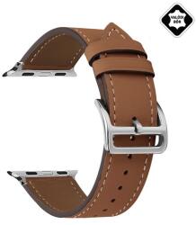 GIGAPACK Apple Watch Series 10 42mm pótszíj (egyedi méret, kicsi, valódi bőr) világosbarna (GP-163474)