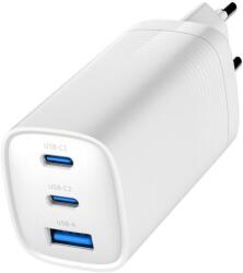 Gembird PD töltő 1xUSB-A 2xUSB-C 65W fehér (TA-UC-PDQC65-01-W)