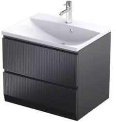 Oristo Brylant dulap 59.6x45.5x50 cm sub chiuveta pe perete negru OR36-SD2S-60-8R (OR36SD2S608R)