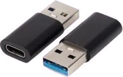 MicroConnect Adaptor USB-A la USB-C Gen2 10Gbps negru (USB3.0ACF)