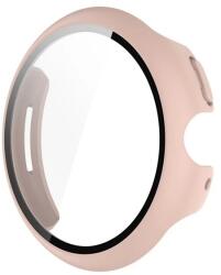 GIGAPACK Google Pixel Watch 3 45mm műanyag keret (bumper, ütésállóság + kijelzővédő üveg) rózsaszín (GP-164087)