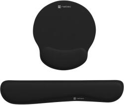 NATEC Set de suporturi ergonomice Natec CHIPMUNK 2 în 1, negre (NPF-2195) Mouse pad