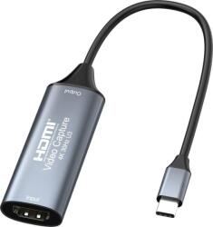 PremiumCord HDMI rögzítő/grabber a videó/hangjelek rögzítéséhez számítógépre USB3.0 C típusú csatlakozóval (ku2grab6)