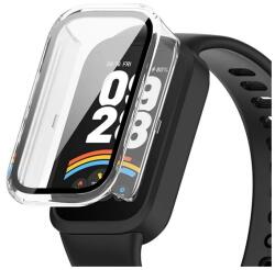GIGAPACK Xiaomi Smart Band 9 Active műanyag keret (bumper, ütésállóság + kijelzővédő üveg) átlátszó (GP-164539)