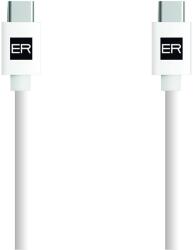 ER Cablu ALIMENTARE ER USB-C/C 3A 60W 200cm alb (ERPWCC3A200-WH)