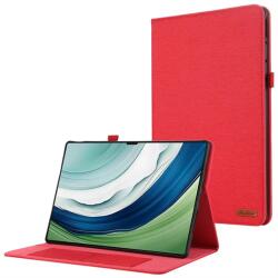 Gigapack Huawei MatePad Pro 12.2 tok álló, bőr hatású (flip, asztali tartó, textil hatás) piros (GP-164657)