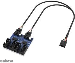 Akasa - USB 2.0 belső HUB 1-4 (AK-CBUB64-30BK)