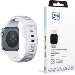 3mk szilikon óraszíj az Apple 38/40/41 mm-es órájához Fehér (5903108565707)