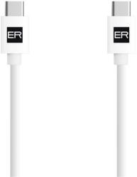 ER POWER kábel USB-C/C 3A 60W 120cm fehér (ERPWCC3A120-WH)