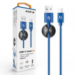 ALIGATOR PREMIUM Adatkábel 2A, USB-C kék (DATKP15)