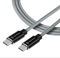 TACTICAL Taktikai gyors kötél Aramid kábel USB-C/USB-C 100W 20V/5A 2m szürke (8596311153150)