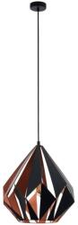 EGLO Lustră pe cablu Eglo 62834 CARLTON PRO 1xE27/60W/230V d. 44 cm negru (EG62834)