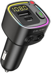 Blavec FM Transmitter Flash TR-02 MP3, Bluetooth - USB + Type C - PD 30W (TFMFTR02-B) fekete