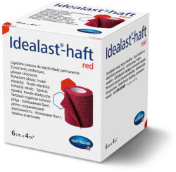HARTMANN Idealast-haft piros kompressziós pólya 6cmx4m 1db (931096)
